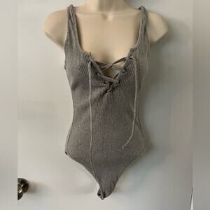 Gray Bodysuit L